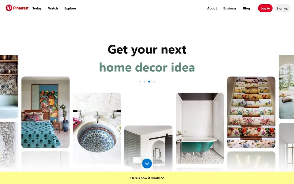 pinterest.com homepage in 2024