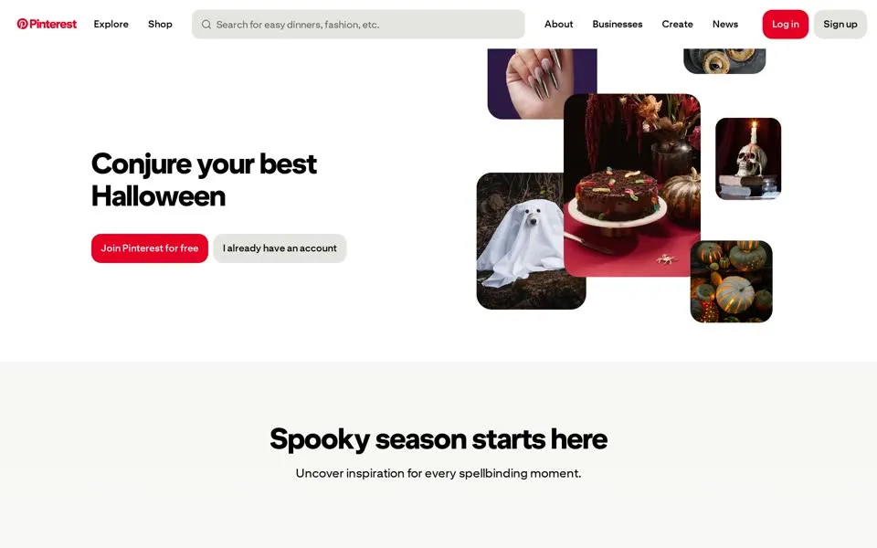 pinterest.com homepage in 2026