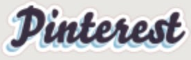 Pinterest logo on the 2011 pinterest.com homepage: navy script wordmark