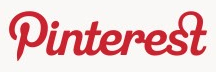 Pinterest logo on the 2012 pinterest.com homepage: red script wordmark, centred