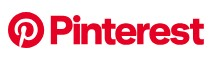 Pinterest logo on the 2026 pinterest.com homepage: the P badge beside the wordmark
