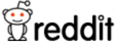 Reddit logo on the 2005 reddit.com homepage: Snoo alien with black lowercase wordmark (the classic header logo, doodled on holidays)