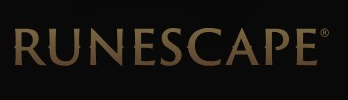 RuneScape logo on the 2026 runescape.com homepage: A gold uppercase wordmark heads the three-game portal.