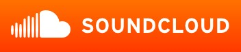 SoundCloud logo on the 2015 soundcloud.com homepage: White cloud beside an uppercase wordmark