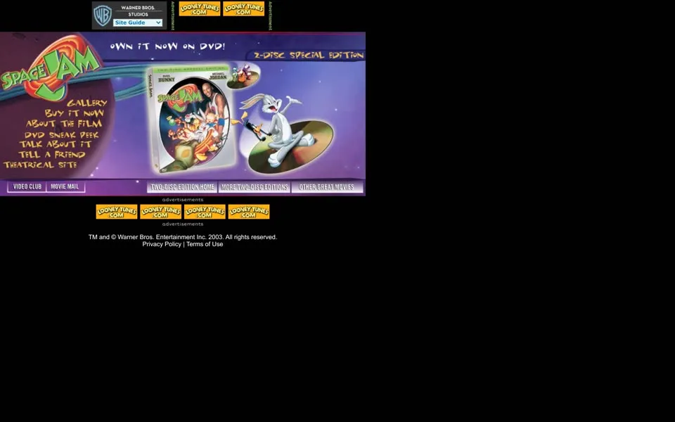spacejam.com homepage in 2007