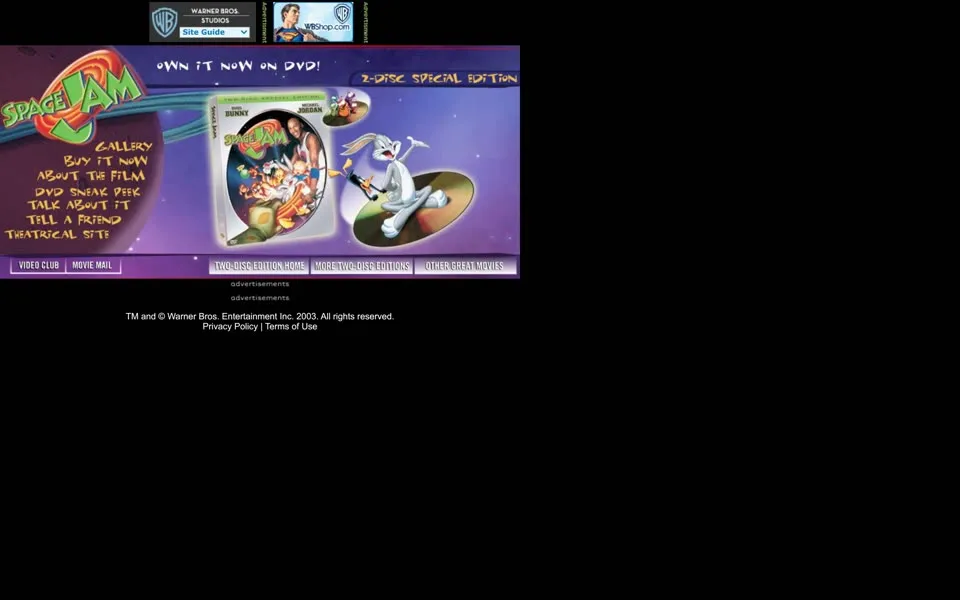 spacejam.com homepage in 2008