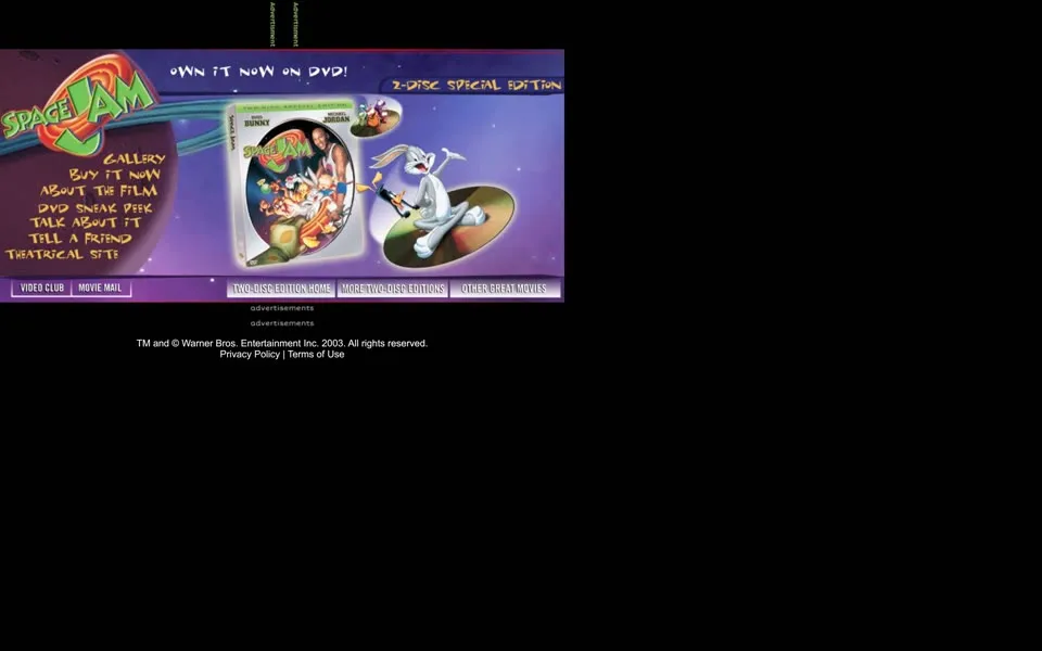 spacejam.com homepage in 2014