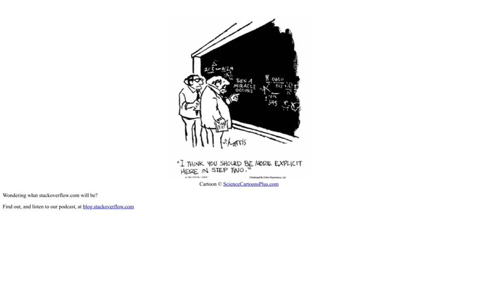 stackoverflow.com homepage in 2008