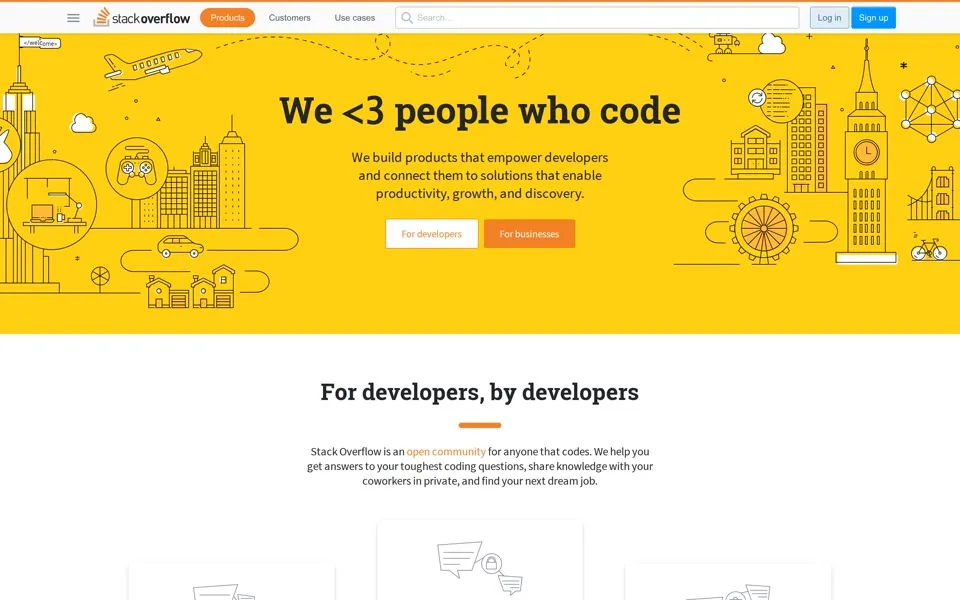 stackoverflow.com homepage in 2020