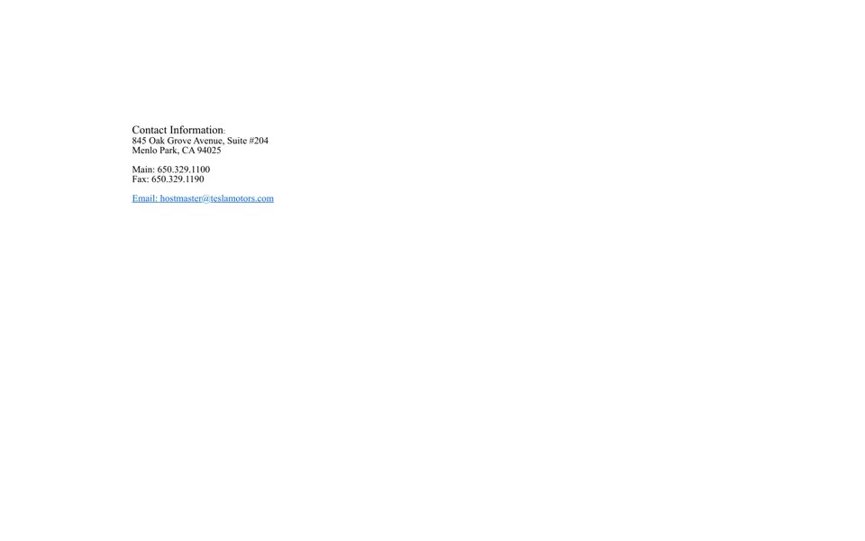 tesla.com homepage in 2003