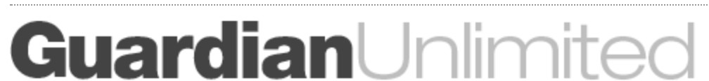 The Guardian logo on the 2007 theguardian.com homepage: The vertical “network” label disappears
