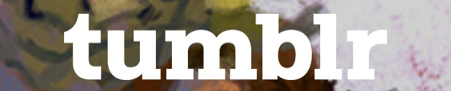 Tumblr logo on the 2019 tumblr.com homepage: the full stop is dropped: 'tumblr' without the period