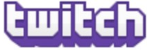 Twitch logo on the 2013 twitch.tv homepage: purple 'twitch' wordmark in a heavy typeface, TV badge gone