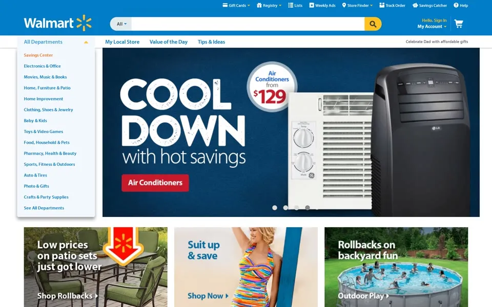 walmart.com homepage in 2015