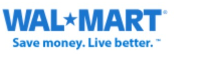 Walmart logo on the 2008 walmart.com homepage: the tagline becomes "Save money. Live better."