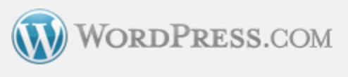 WordPress.com logo on the 2010 wordpress.com homepage: Serif lettering changes from dark gray to light gray.