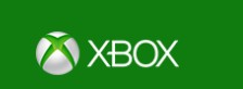 Xbox logo on the 2015 xbox.com homepage: White wordmark returns beside the silver sphere
